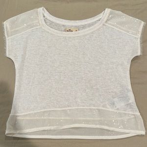 Hollister White Crop Top